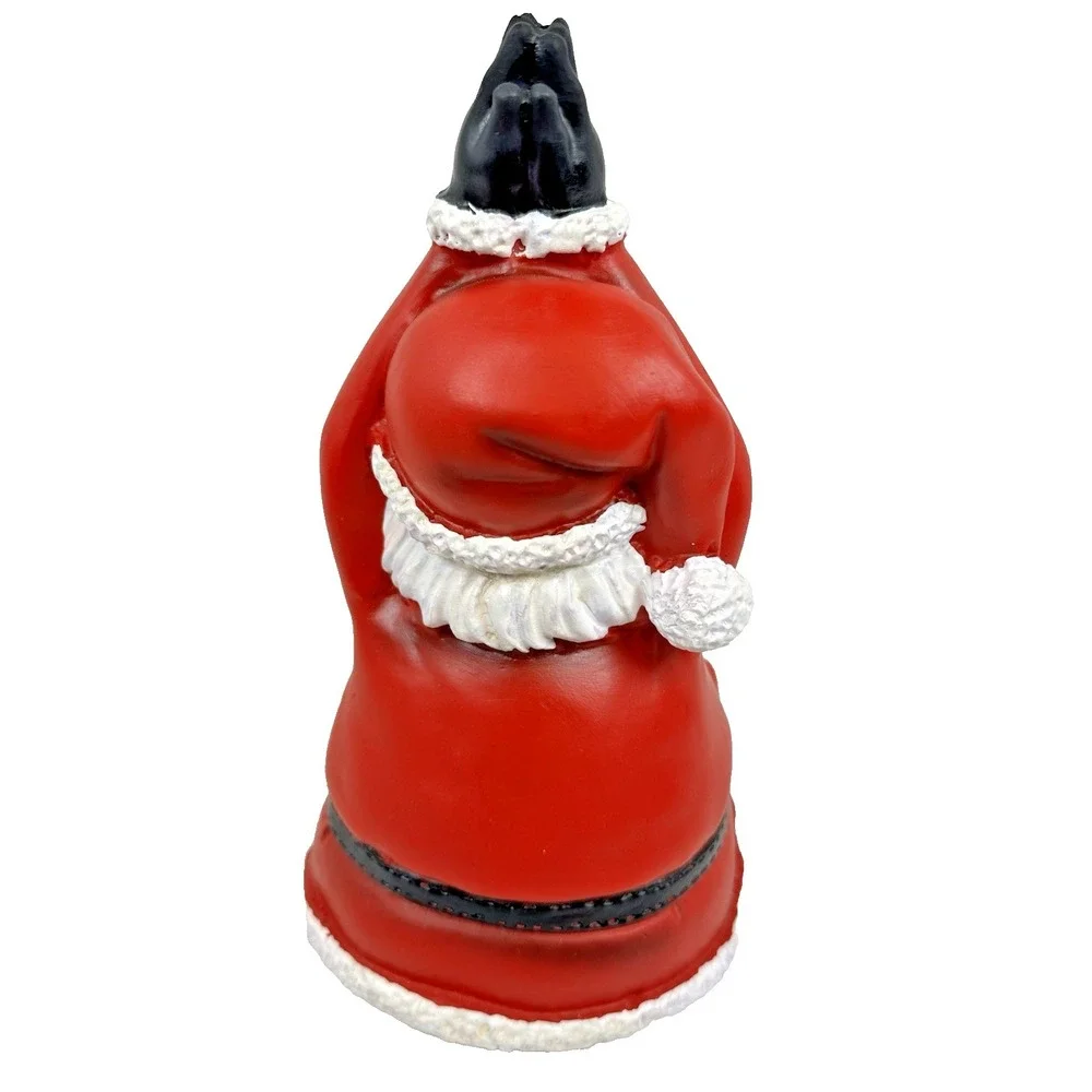 Santa Claus Yoga Sitting Pose Resin Figurine Christmas Holiday Decor